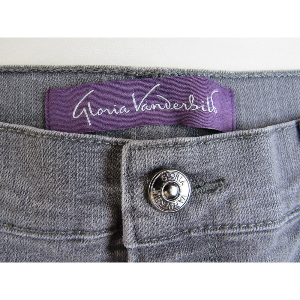 Gloria Vanderbilt Jeans Gray Amanda Straight Women's Size 8 Short - Picture 8 of 8